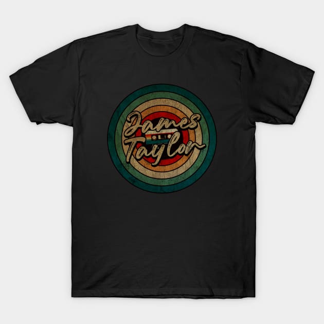 James Taylor -  Vintage Circle kaset T-Shirt by WongKere Store